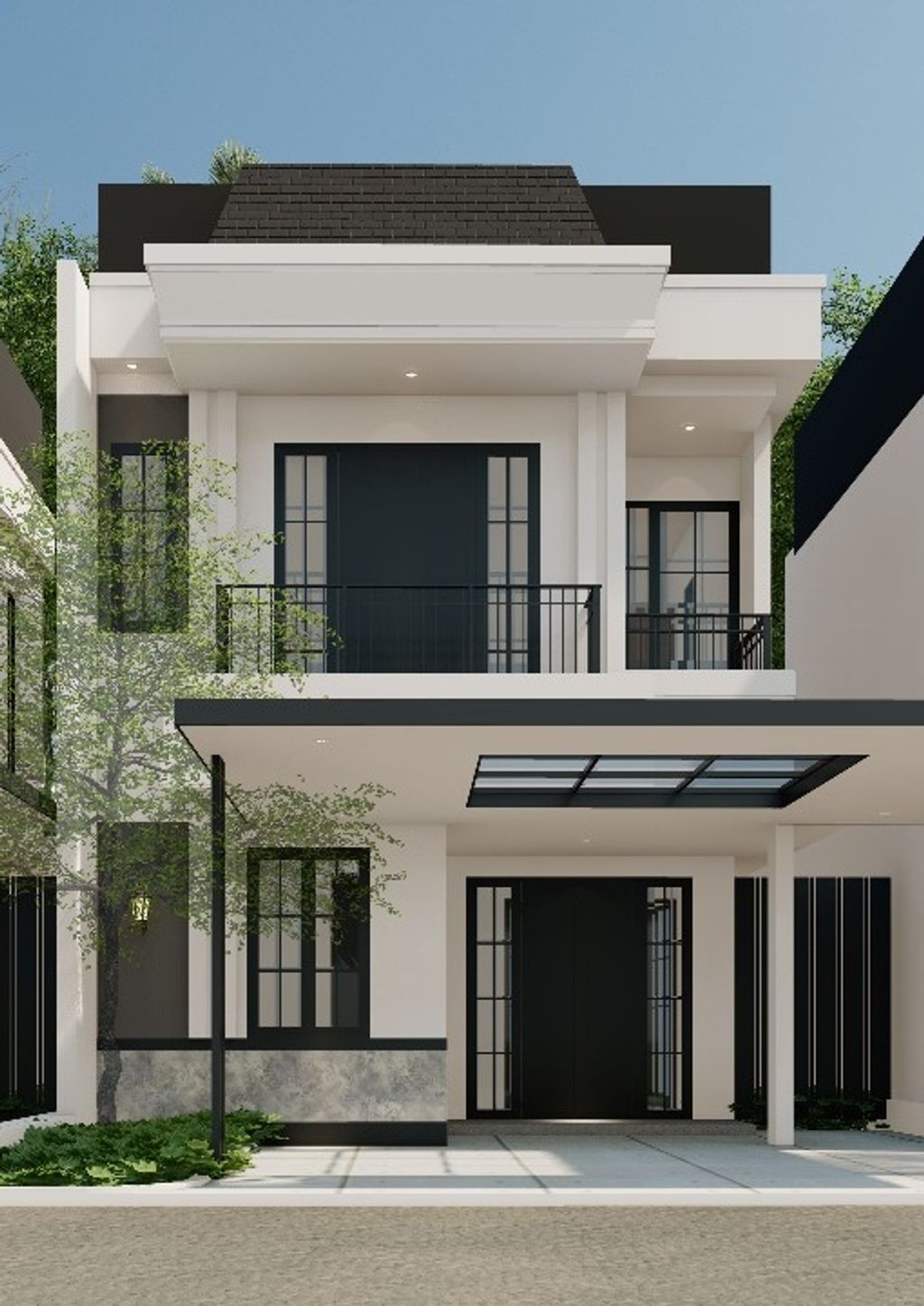 foto denah rumah tipe 80/90 perumahan PERUMAHAN D'ROYALE MEDINA