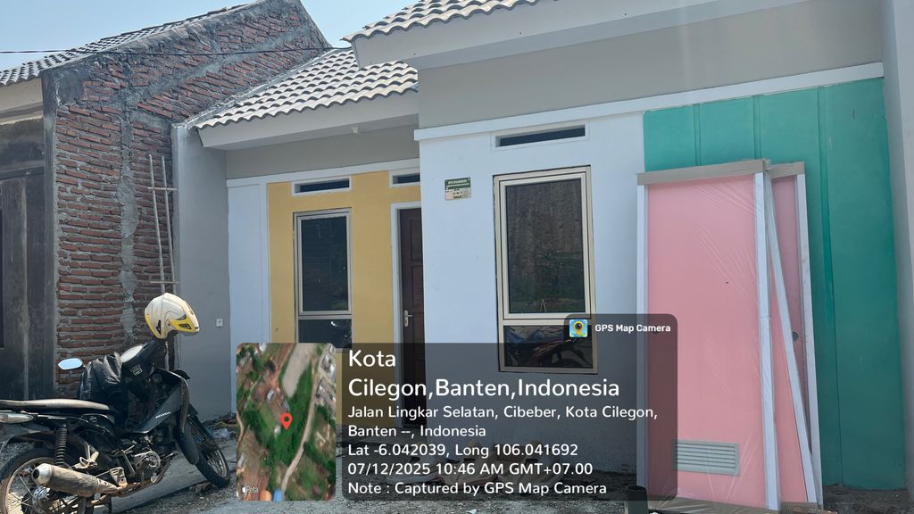 foto tampak rumah tipe 28/63 perumahan CURUG ASRI RESIDENCE