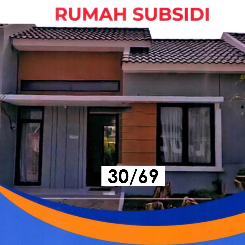 foto tampak rumah tipe 30/69 perumahan Graha Hunian Asri