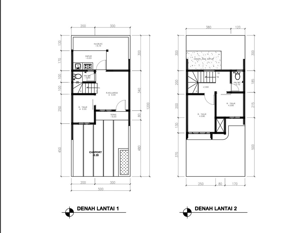 foto denah rumah tipe 43 Compact 3 Kamar HC (485) perumahan G-Land Ciwastra Park 2