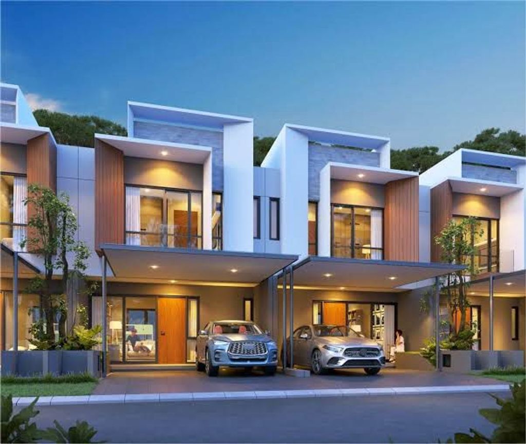 foto tampak rumah tipe LILY DELUXE perumahan NORTHWEST HILL CITRALAND