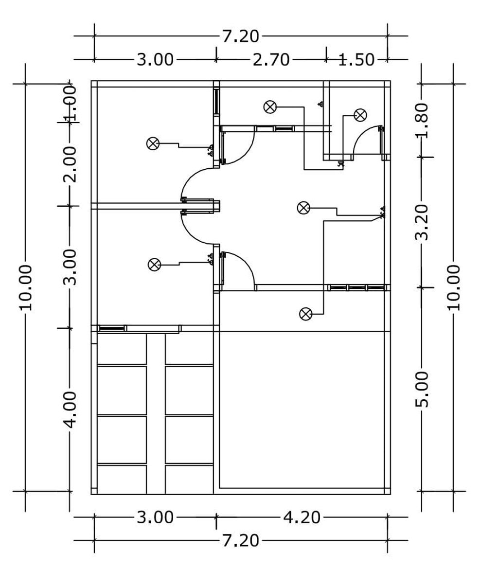 foto denah rumah tipe GOLDIE perumahan KRIAN SEJAHTERA INDAH REGENCY