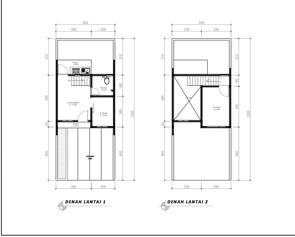 foto denah rumah tipe 33 Mezanin (353) perumahan G-Land Aleena Residence