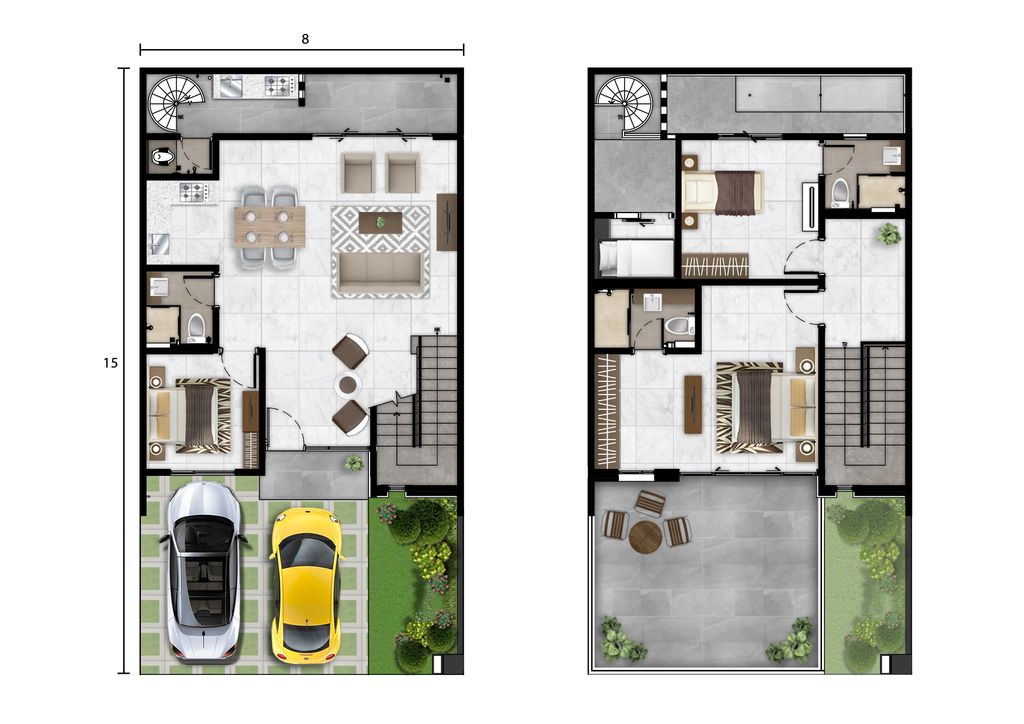 foto denah rumah tipe SERUNI BADAN perumahan Cluster Bukit Nirmala