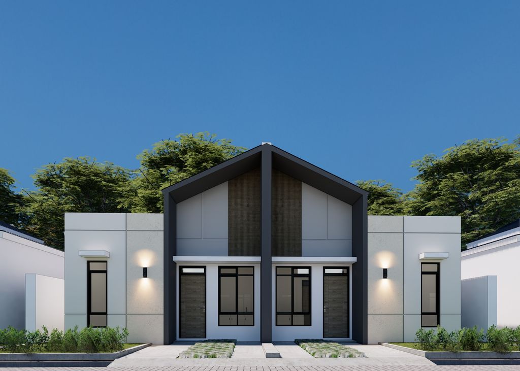 foto tampak rumah tipe 36/70 perumahan BINANGUN SEJAHTERA RESIDENCE