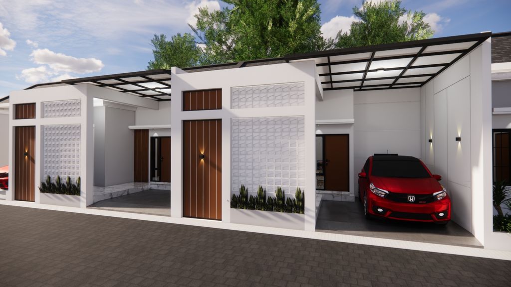 foto tampak rumah tipe 36 K L7 perumahan GRAHA TATA NUSANTARA