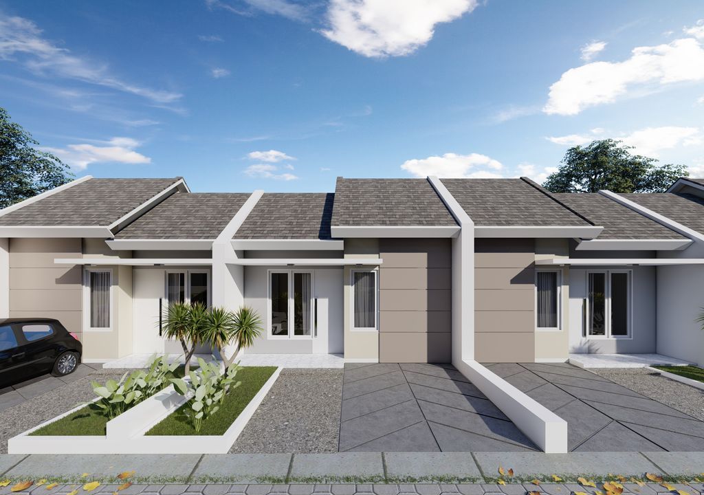 foto tampak rumah tipe 30-72 perumahan PERUMAHAN PANORAMA GARDEN