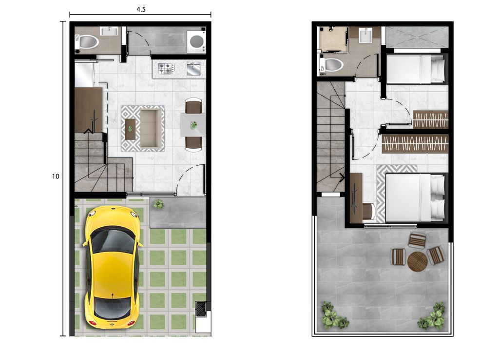foto denah rumah tipe AZALEA HOEK perumahan Cluster Bukit Nirmala