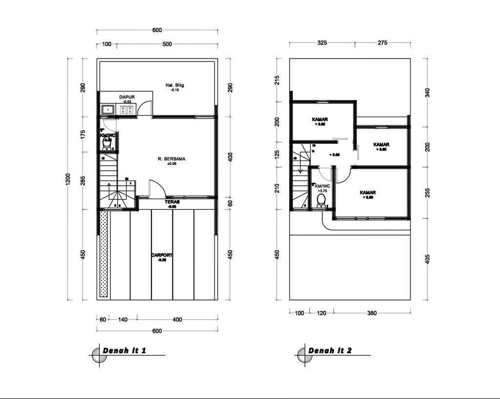 foto denah rumah tipe 57 Compact High Ceiling (3KT) (593) perumahan G-Land Ciwastra Park 2