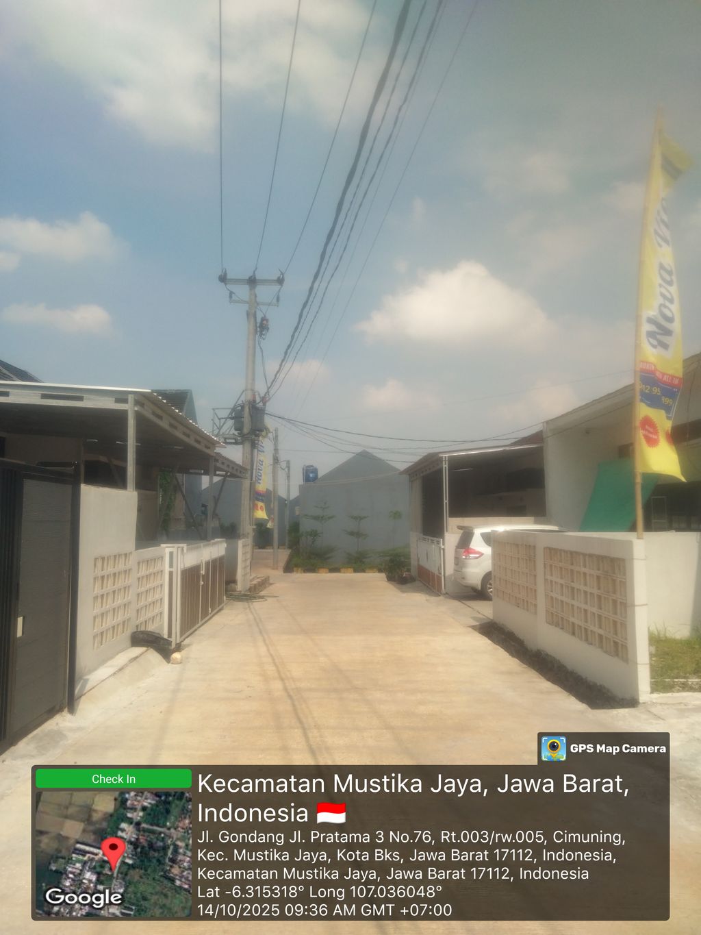 foto posisi tengah perumahan Nova Viera