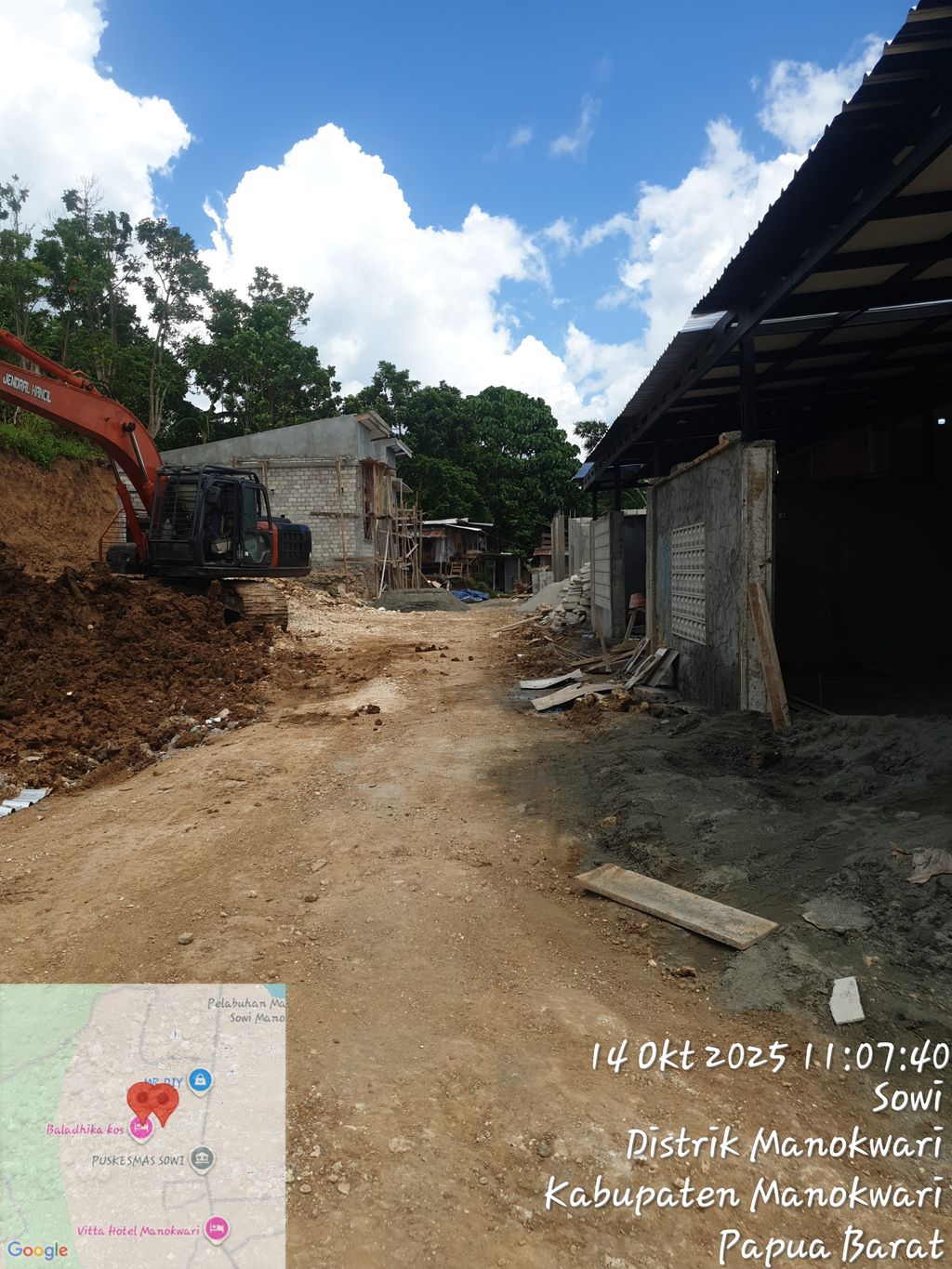 foto posisi tengah perumahan Bumi Permata Sowi II