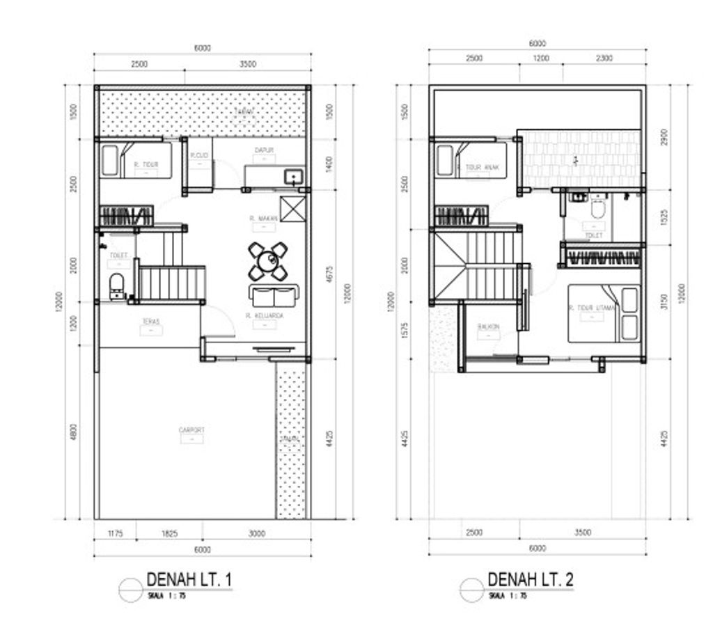 foto denah rumah tipe BLOSSOM NEW DELUXE STANDART perumahan ROYAL BLOSSOM