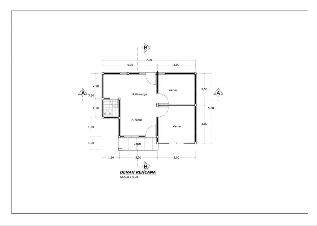 foto denah rumah tipe 36 perumahan GRIYA DEVIN MANDIRI 3