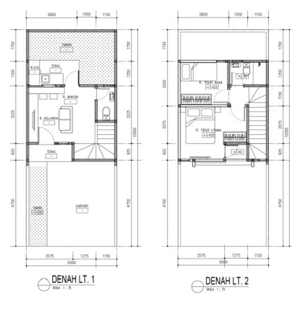 foto denah rumah tipe BLOSSOM NEW HOUSE STANDART perumahan ROYAL BLOSSOM