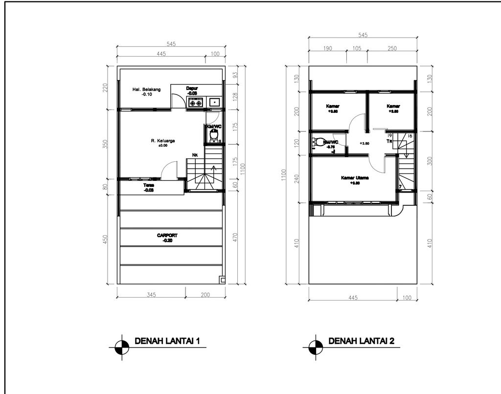 foto denah rumah tipe 51 Compact 3 Kamar HC (522) perumahan G-Land Ciwastra Park 2