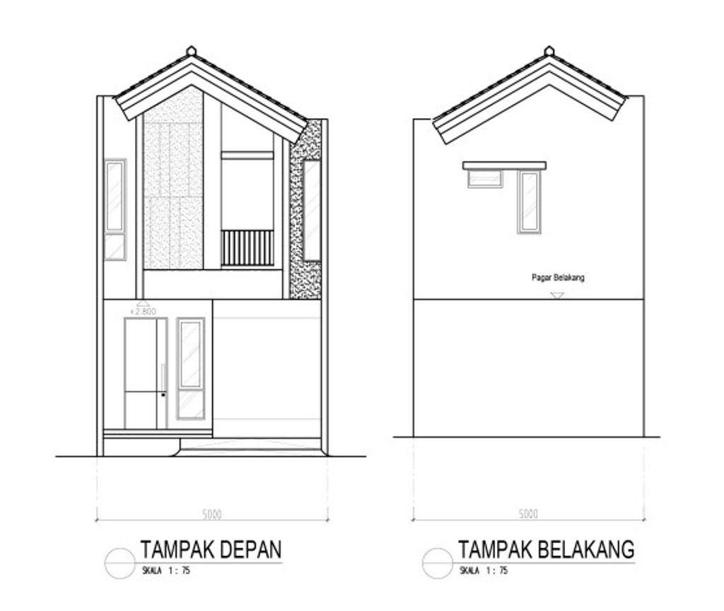 foto tampak rumah tipe BLOSSOM NEW HOUSE STANDART perumahan ROYAL BLOSSOM