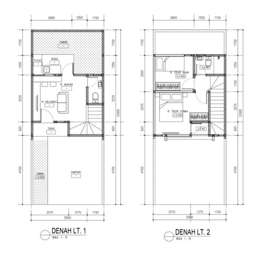 foto denah rumah tipe BLOSSOM NEW HOUSE SUDUT perumahan ROYAL BLOSSOM