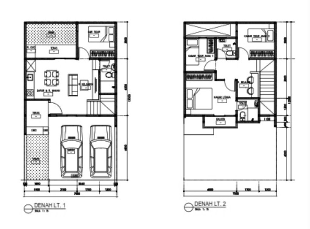 foto denah rumah tipe BLOSSOM SUITE STANDART perumahan ROYAL BLOSSOM