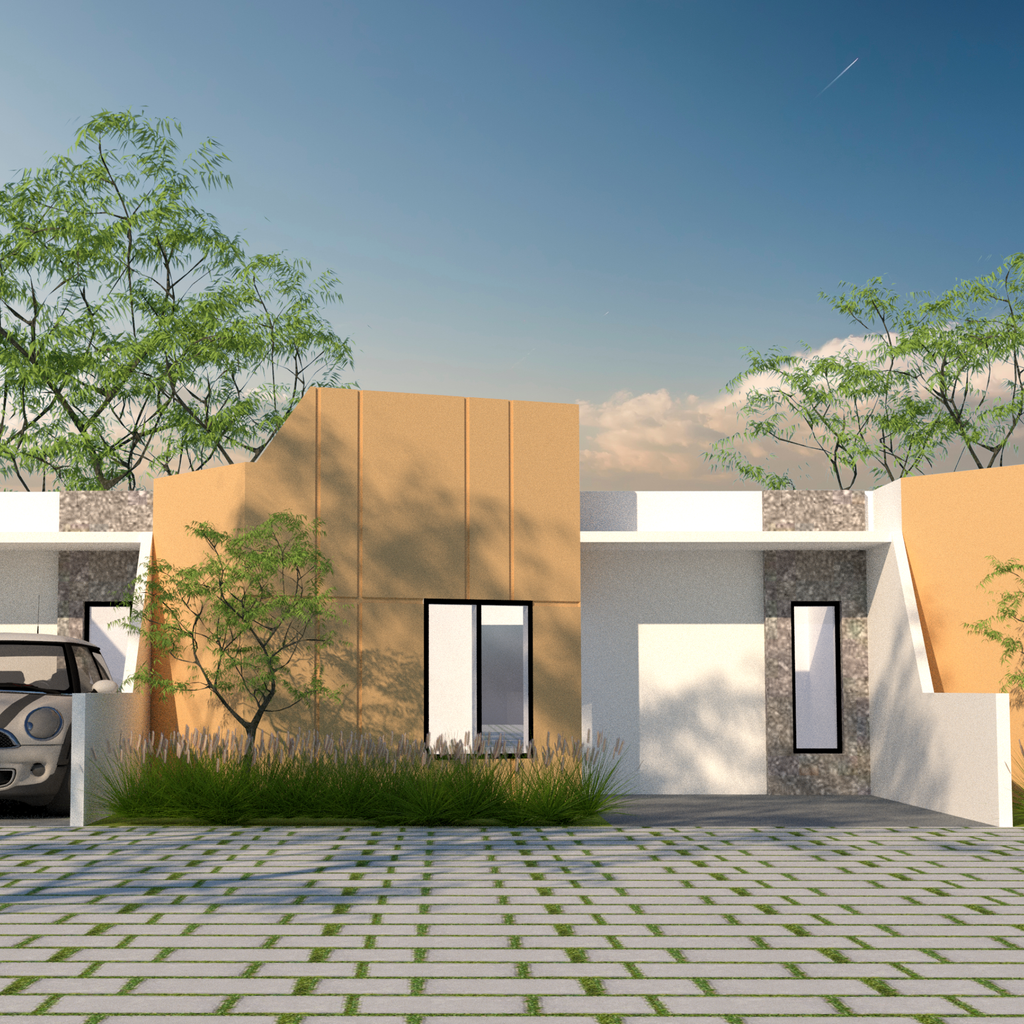 foto tampak rumah tipe 48/84 perumahan JEDONG REGENCY