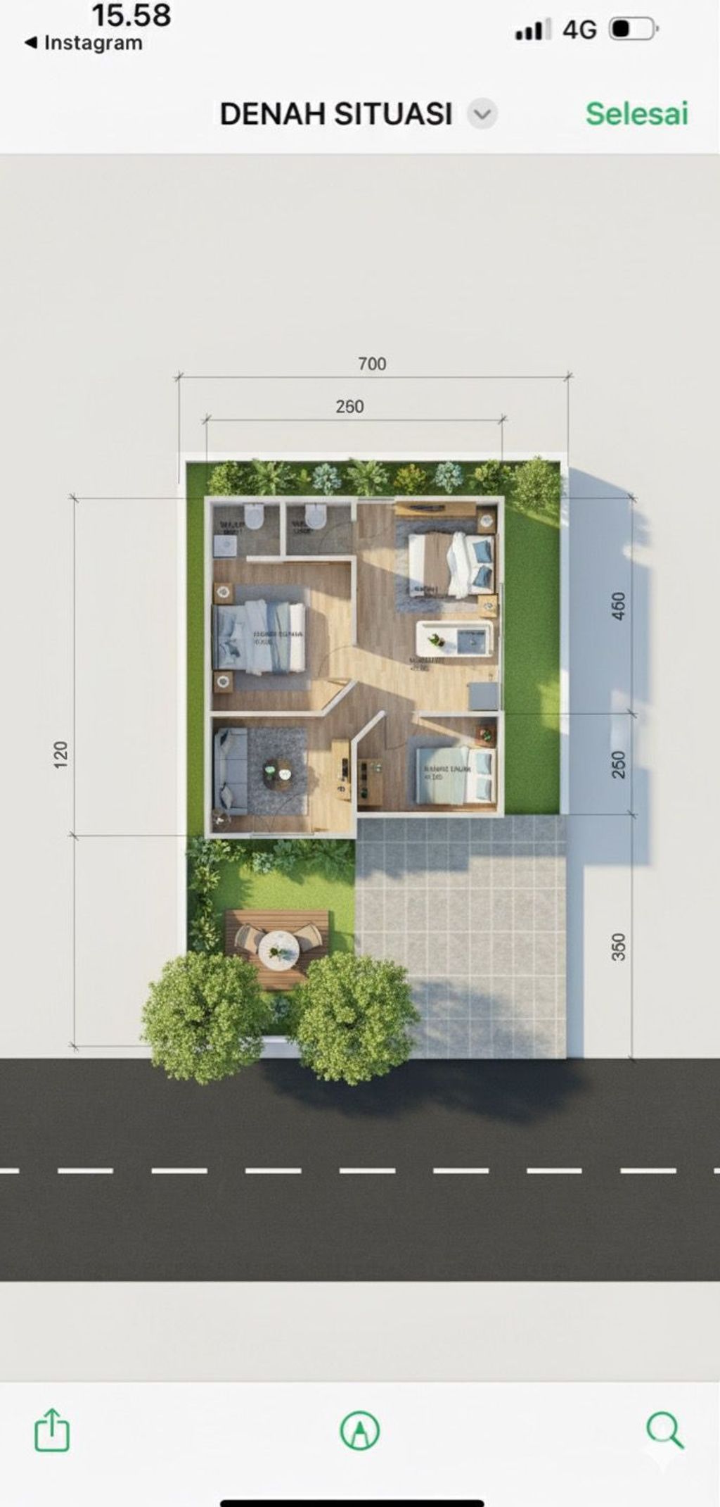 foto denah rumah tipe 80 perumahan CLUSTER ROYAL ELITES WASANA AGUNG