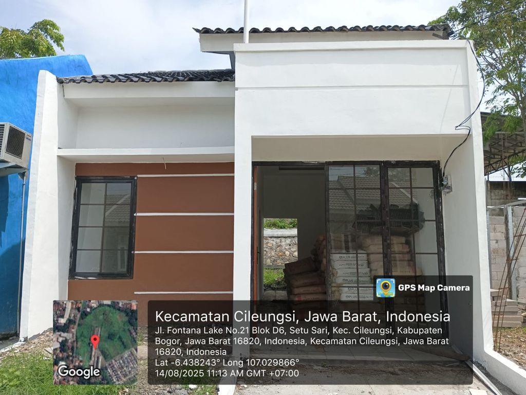 foto tampak rumah tipe 30/74 perumahan FONTANA LAKE TAHAP 2