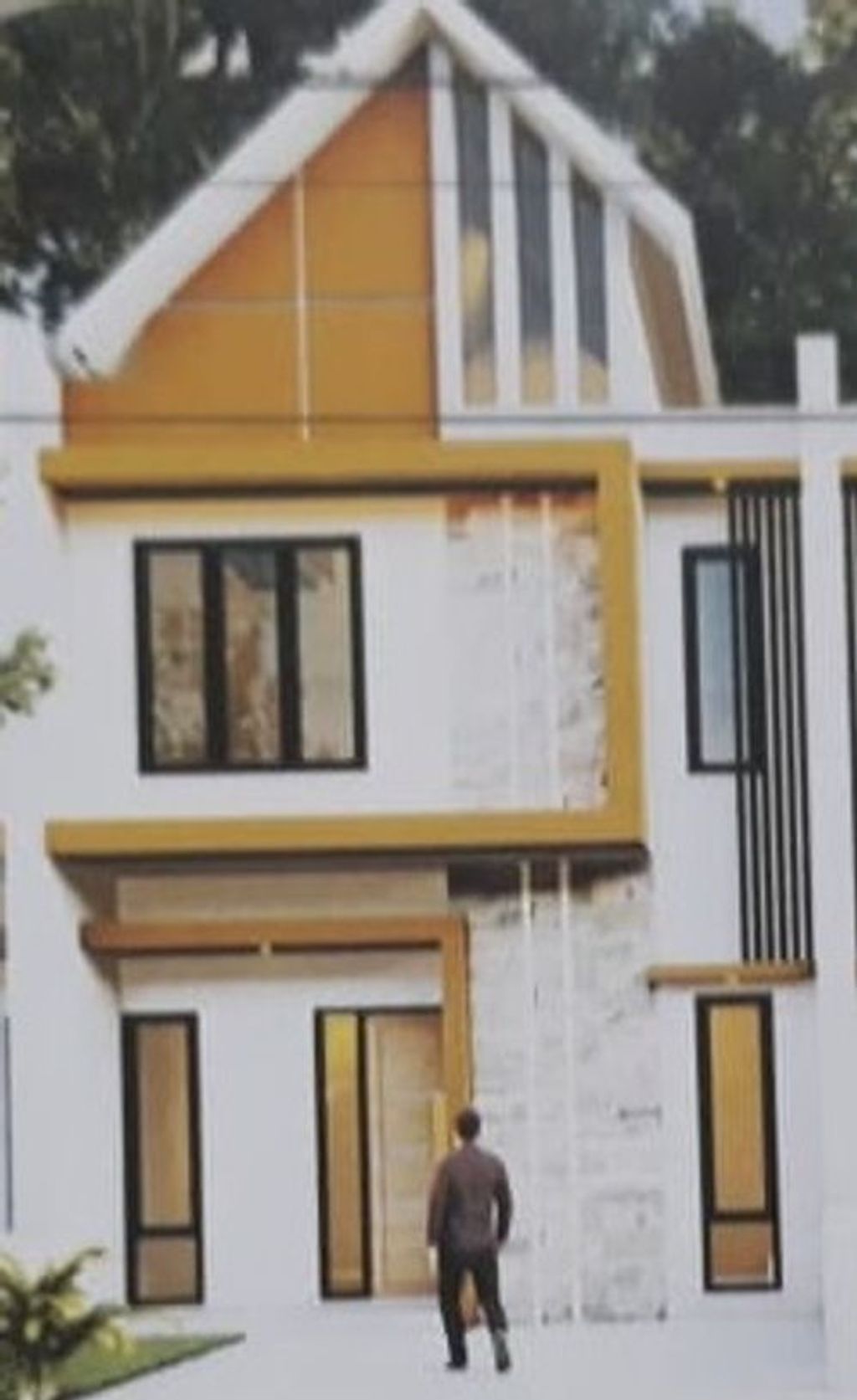 foto tampak rumah tipe 50/84 perumahan QUEEN CEMPAKA