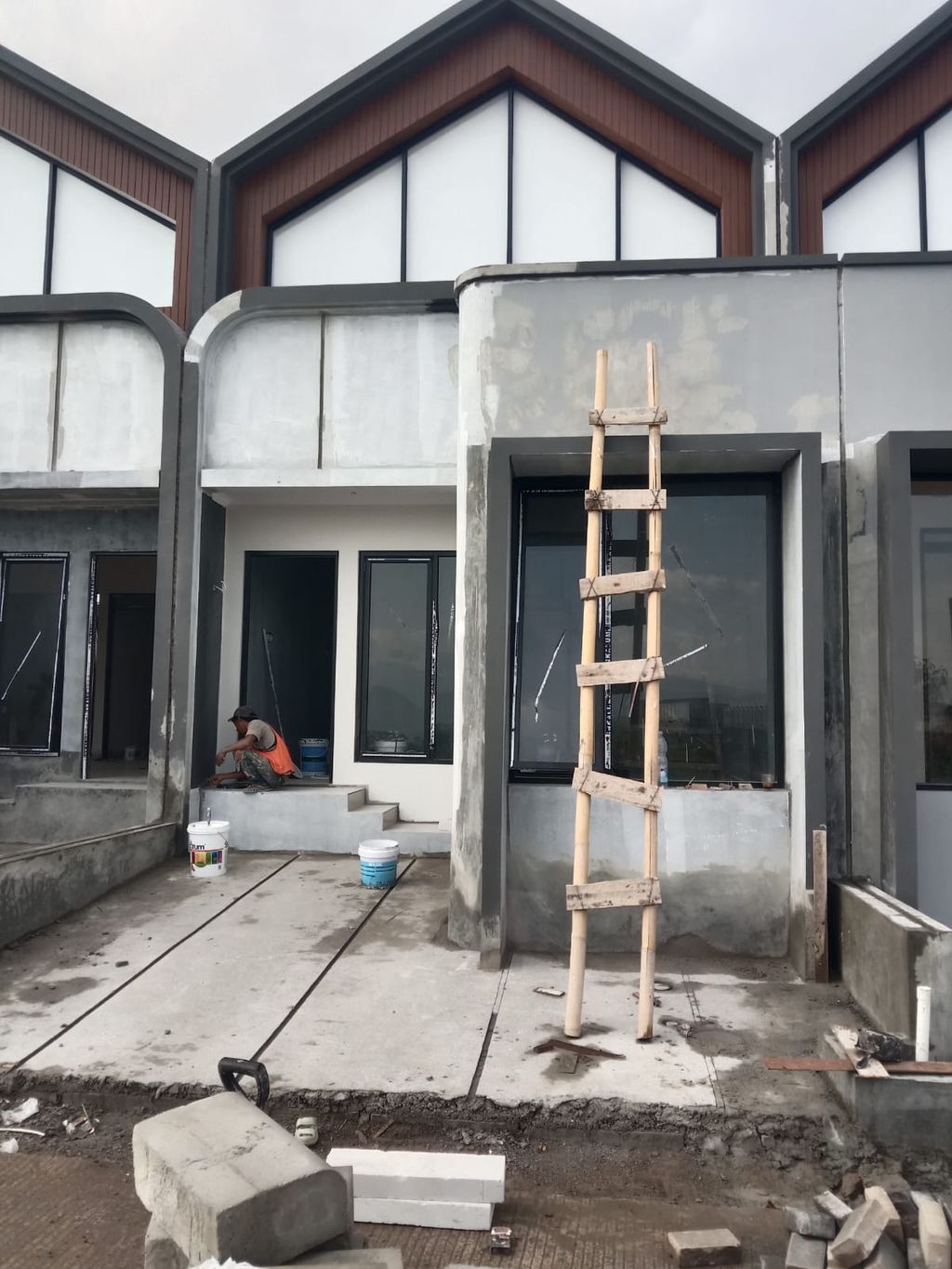 foto tampak rumah tipe 38 1 lantai (378) perumahan G-Land Ciwastra Park 2