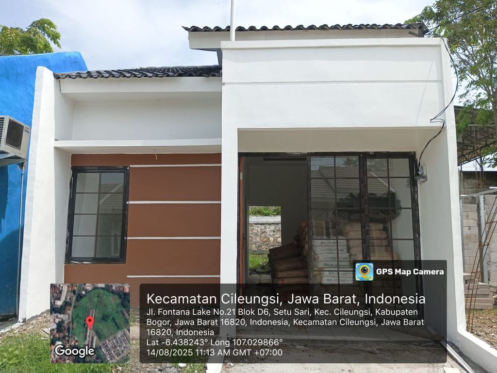 foto tampak rumah tipe 30/80 perumahan FONTANA LAKE TAHAP 2