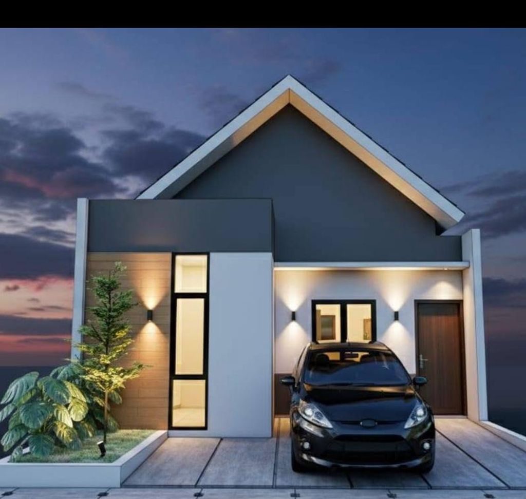 foto tampak rumah tipe 33/60 perumahan Elegant Permai