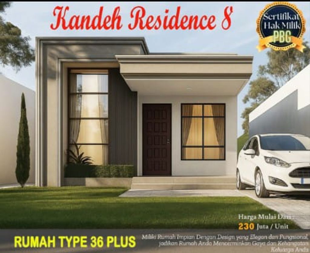 foto tampak rumah tipe 36 perumahan KANDEH RESIDENCE 8
