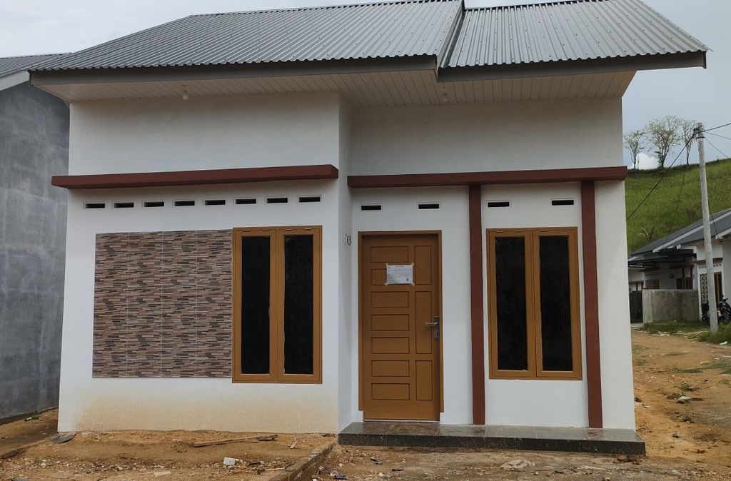 foto tampak rumah tipe 36 perumahan Griya Indah Permai 3C