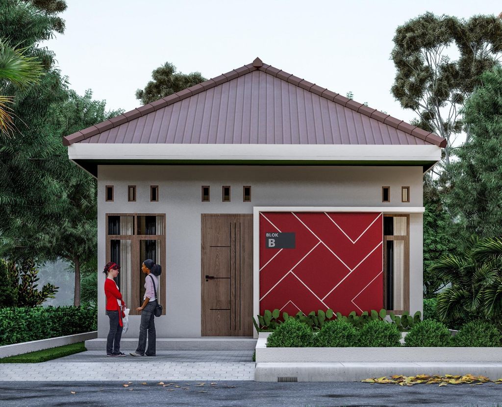 foto tampak rumah tipe Premium perumahan Alenia Icon