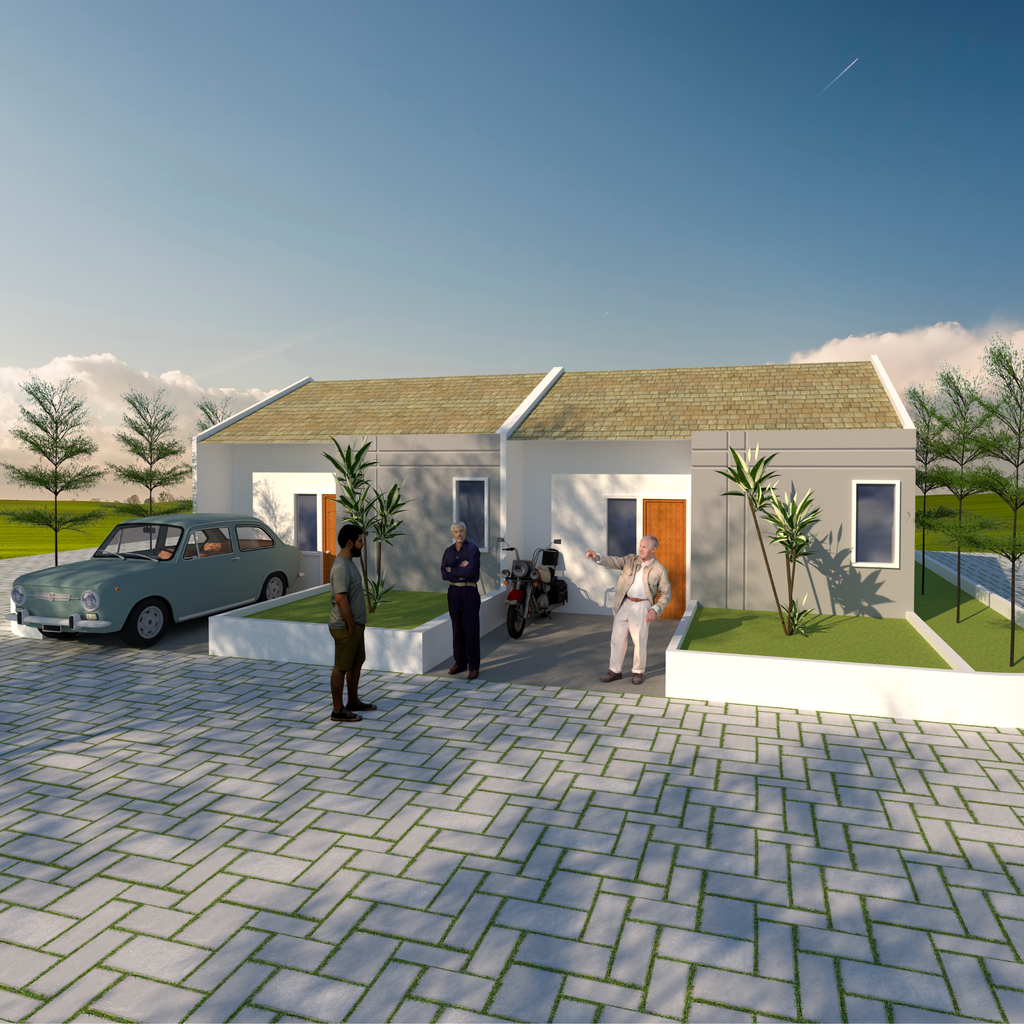 foto tampak rumah tipe 30/60 perumahan JEDONG REGENCY