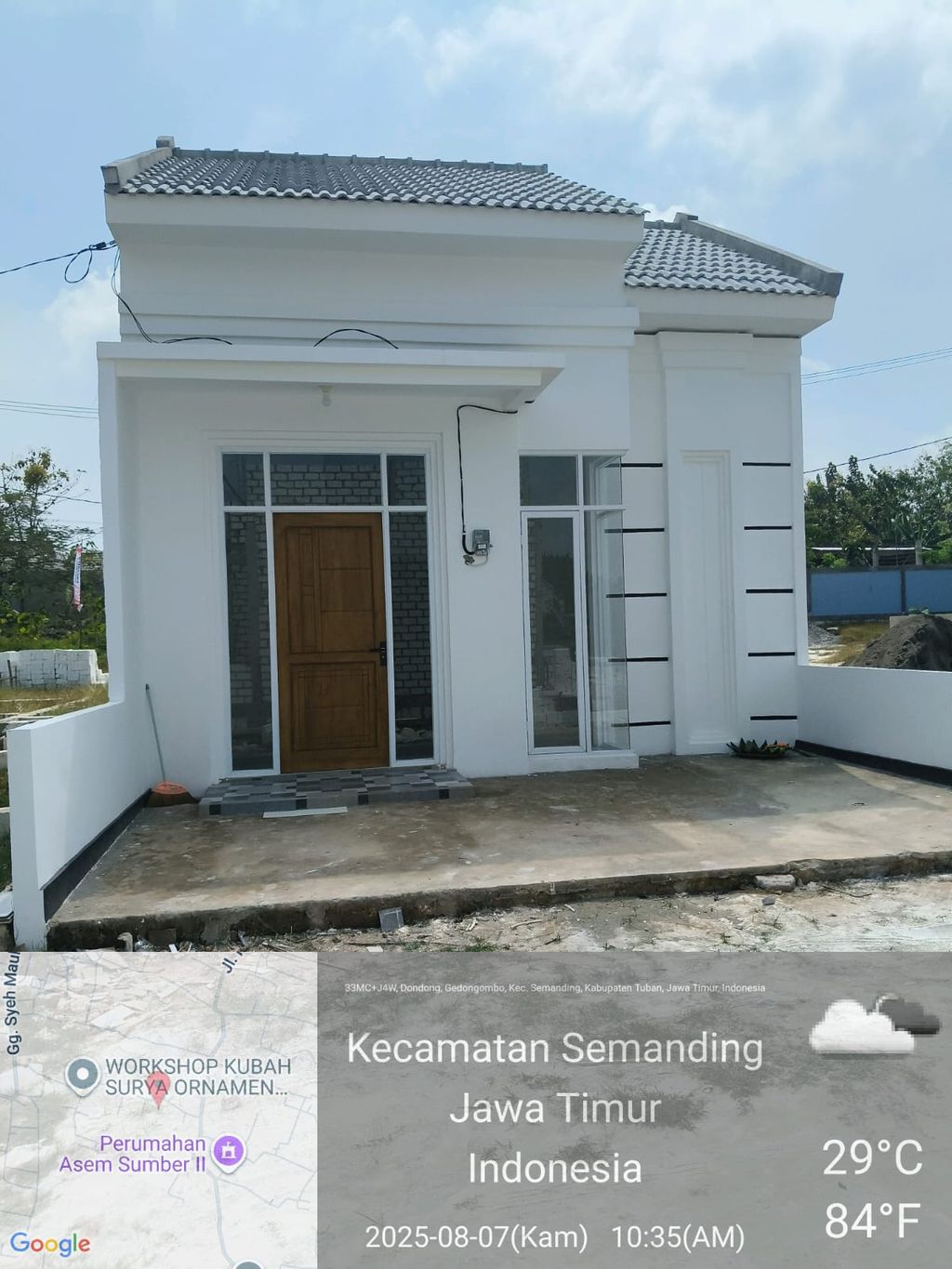 foto tampak rumah tipe 30 perumahan GRIYA BUMI PERMAI