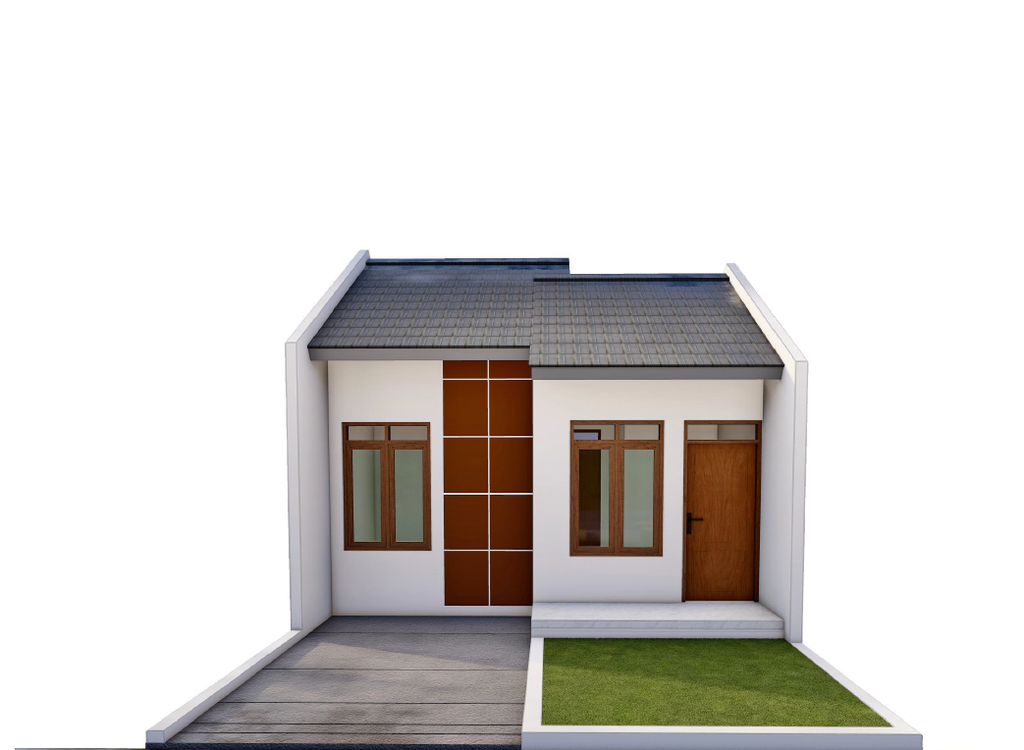 foto tampak rumah tipe 30/60 perumahan PESONA BALI RESIDENCE