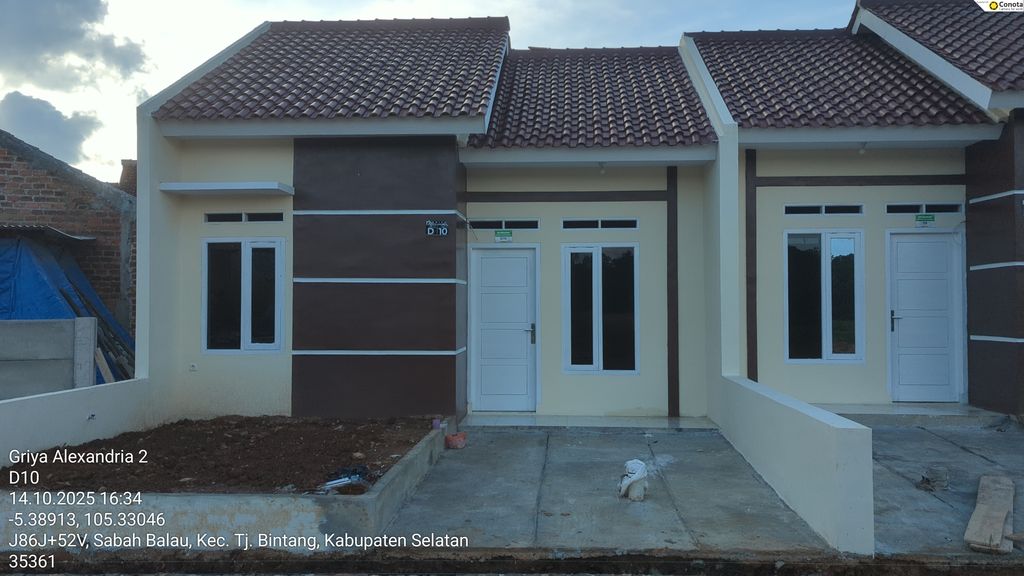 foto tampak rumah tipe 36 perumahan GRIYA ALEXANDRIA 2