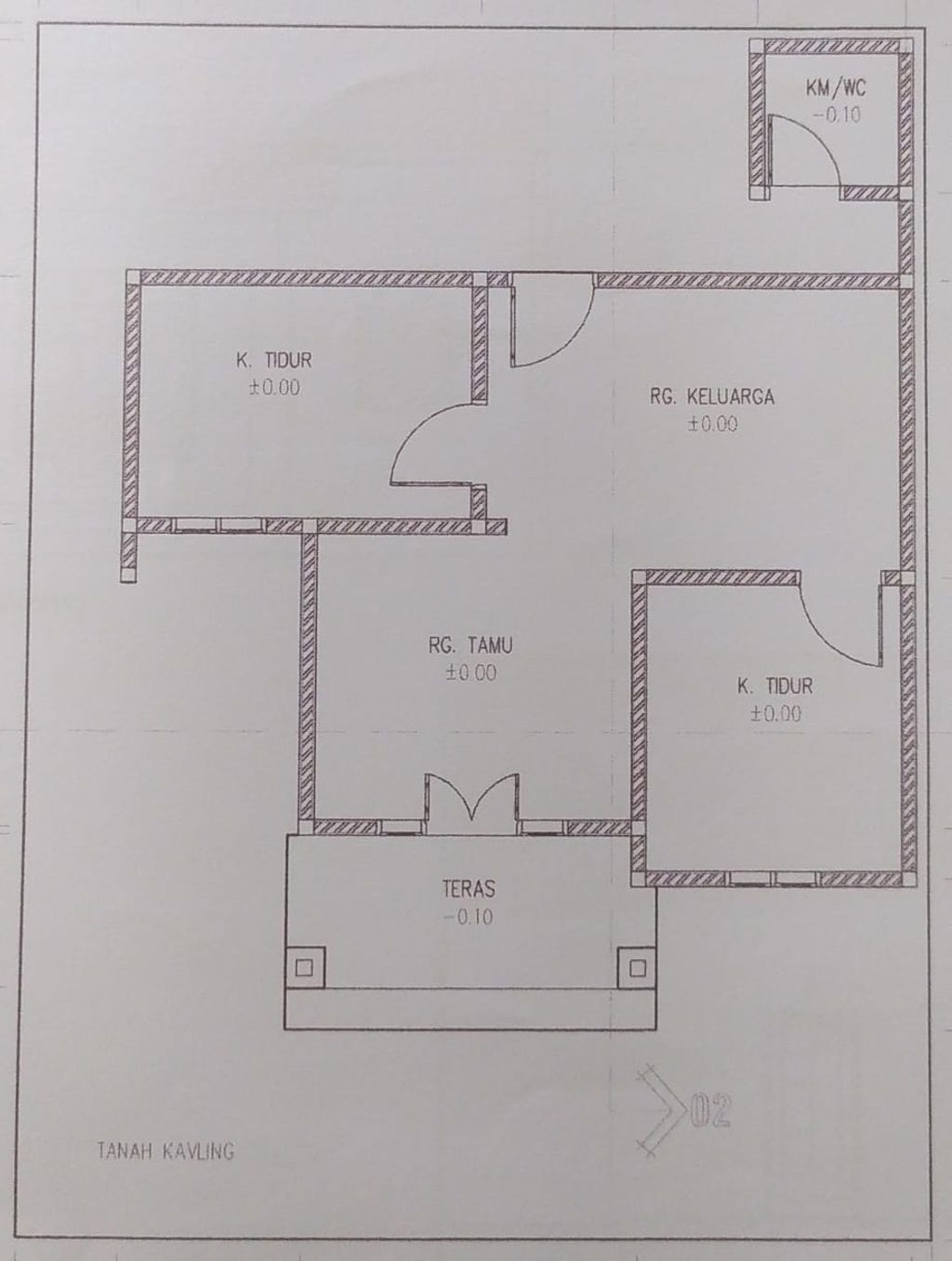 foto denah rumah tipe 36 perumahan PERUMAHAN GRIYA SULTANA 7