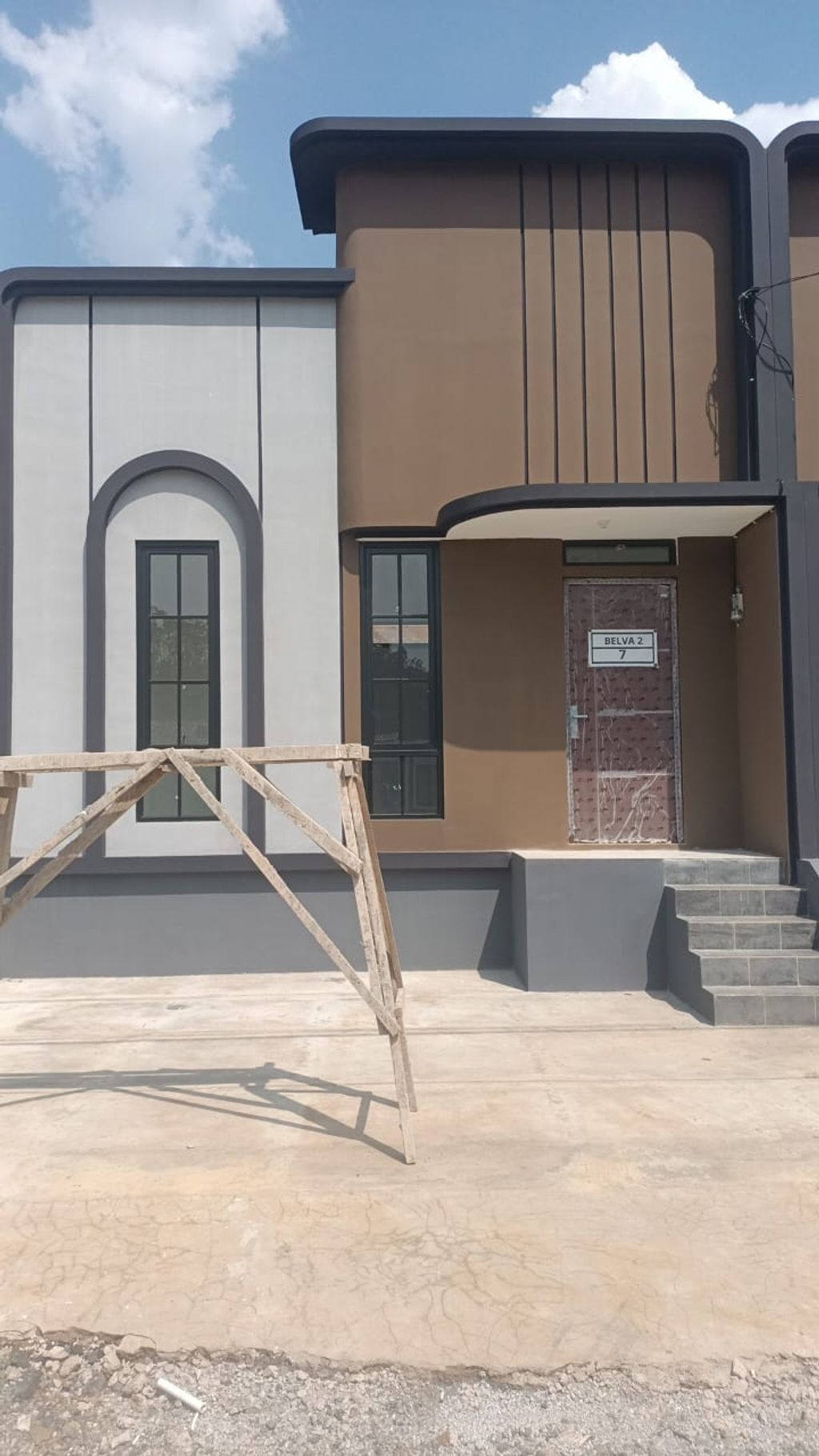 foto tampak rumah tipe 36 1 Lantai Kontur 1m (409) perumahan G-Land Padalarang Valley