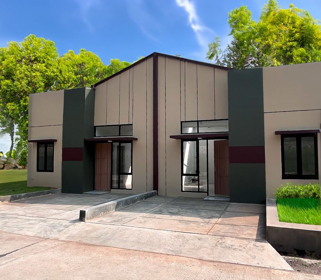 foto tampak rumah tipe SHAPPIRE 28/60 190.120.000 perumahan Grand Harmoni Indah Tahap II