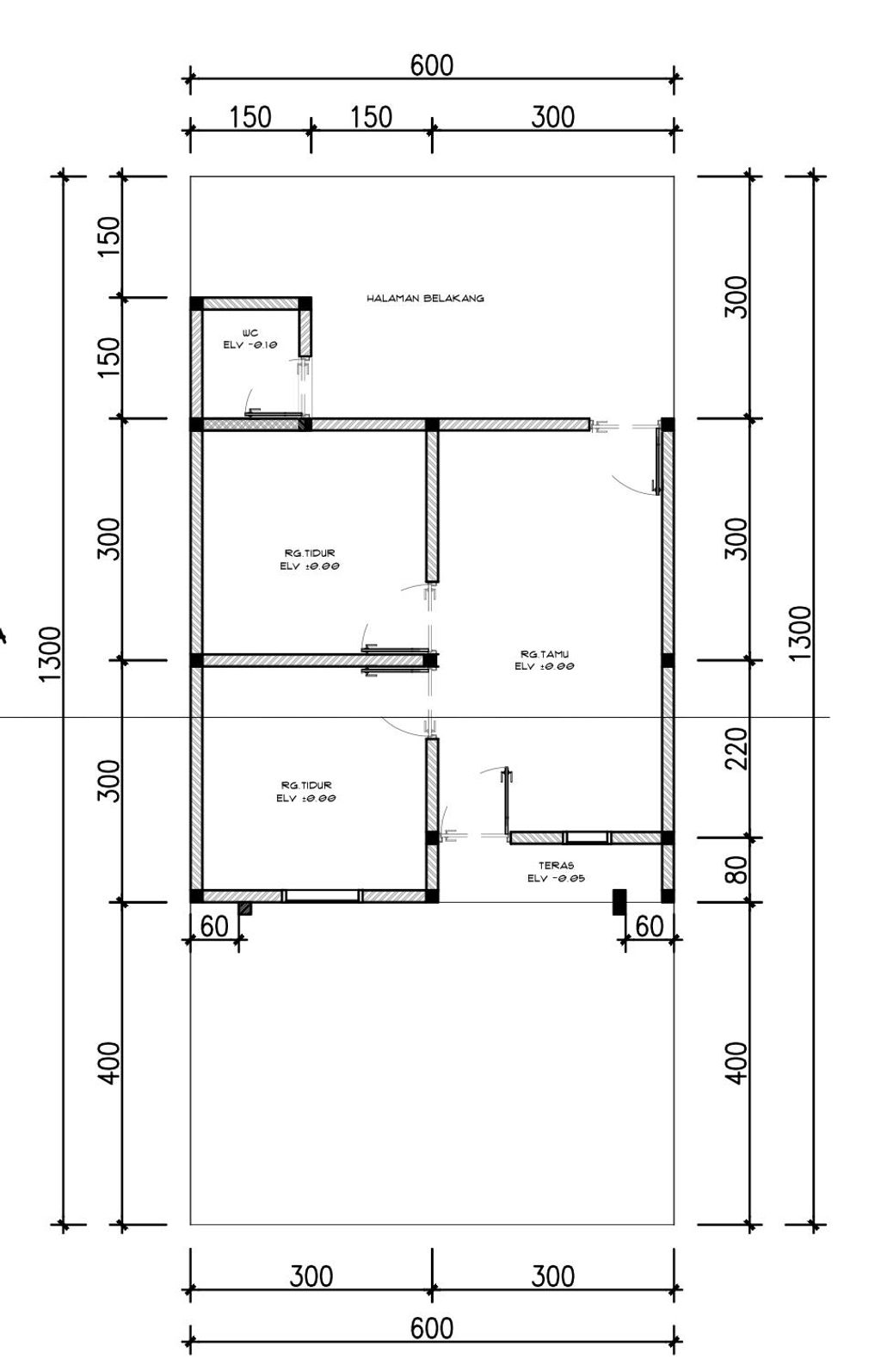 foto denah rumah tipe 36/78 perumahan GRAHA INDAH RESIDENCE 2