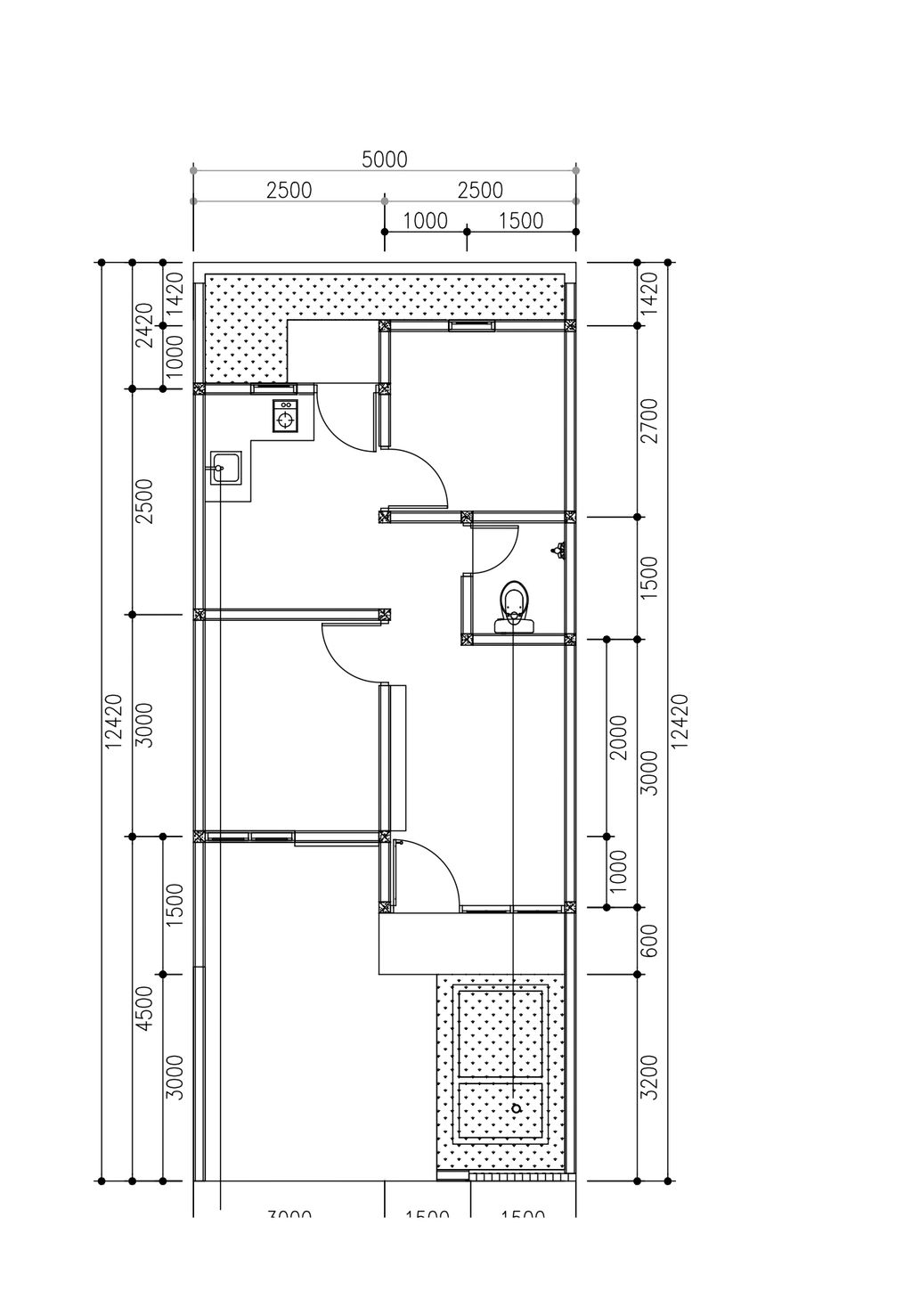 foto denah rumah tipe 36/62 perumahan Nova Viera