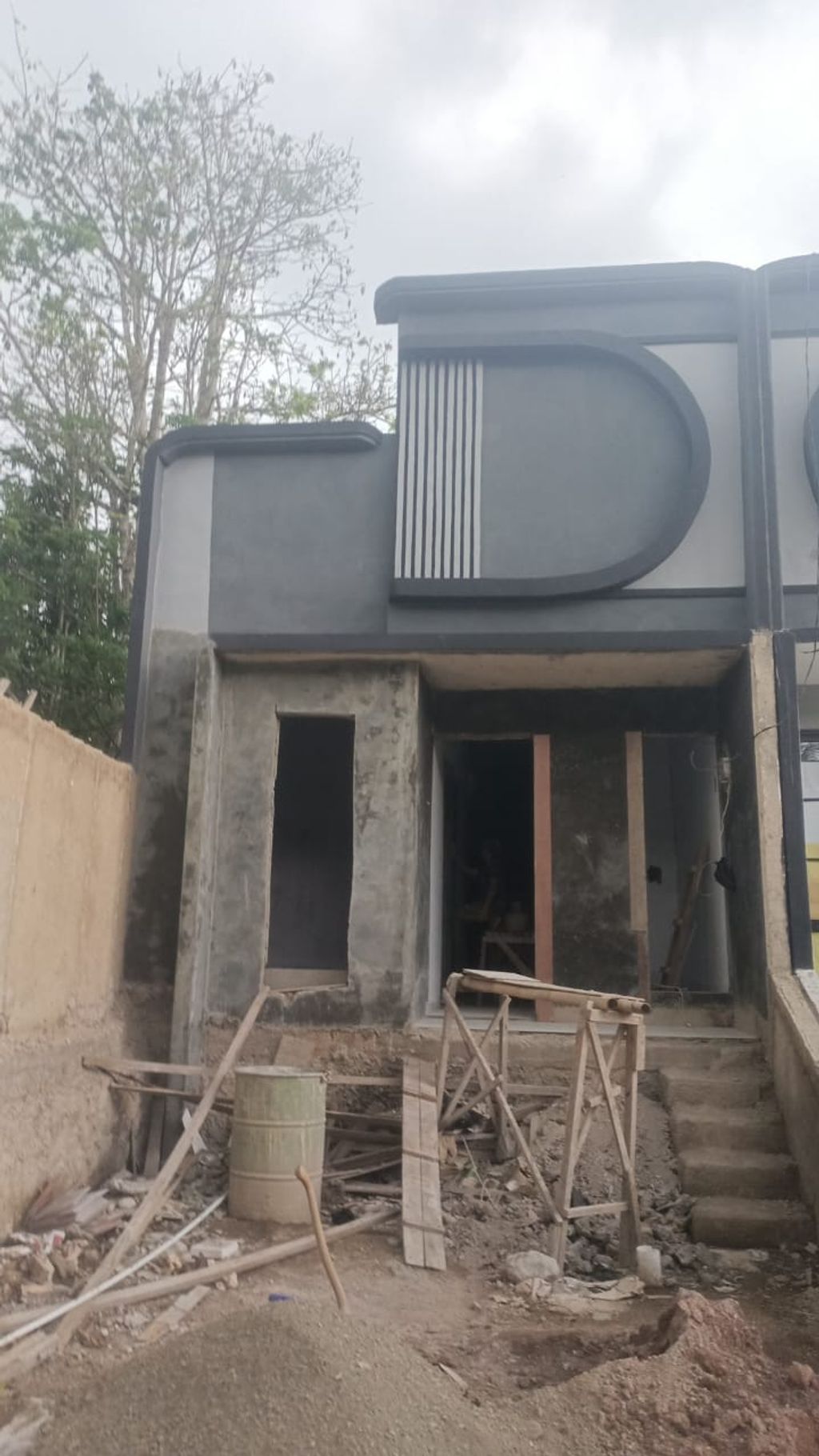 foto tampak rumah tipe 30 1 Lantai Kontur 1m (352) perumahan G-Land Padalarang Valley