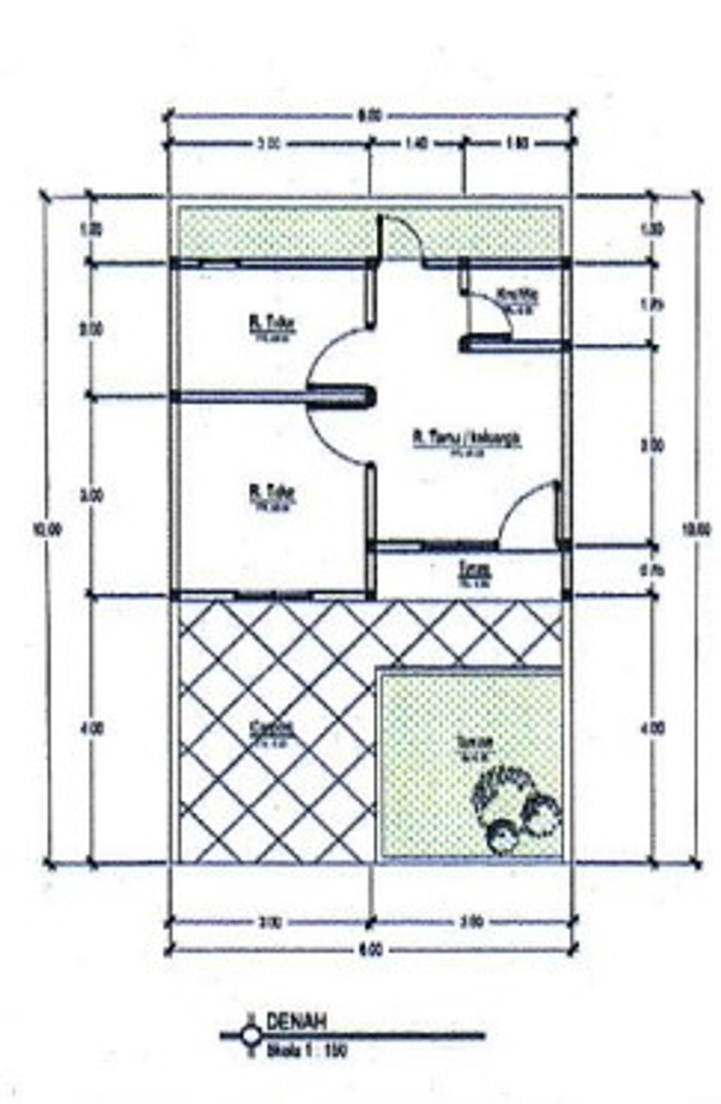 foto denah rumah tipe 30 perumahan STAR RESIDENCE 5