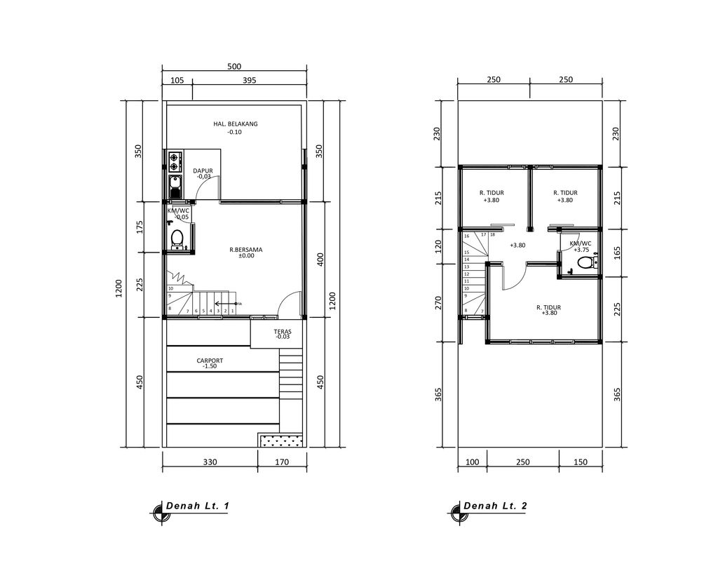 foto denah rumah tipe 50 Compact High Ceiling (3KT) (370) perumahan Bukit Sukanagara Resort