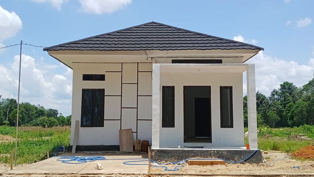 foto tampak rumah tipe 36 perumahan GRIYA BANUA MUHIBBIN
