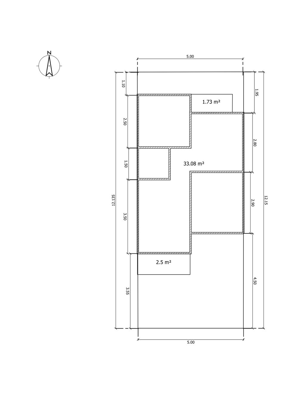 foto denah rumah tipe 36/61 perumahan DELISHA