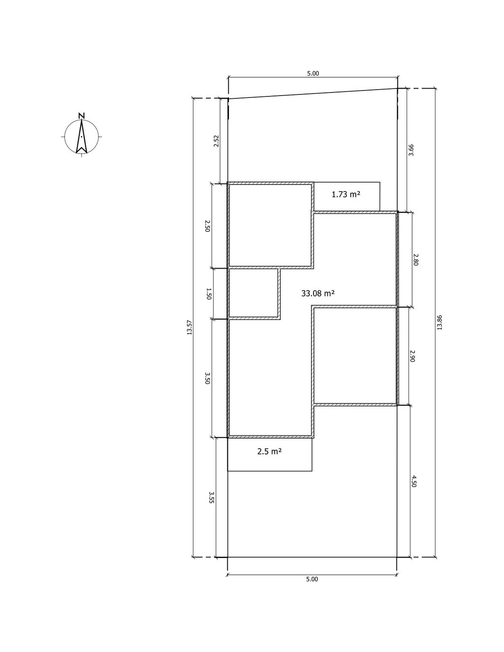 foto denah rumah tipe 36/68 perumahan DELISHA