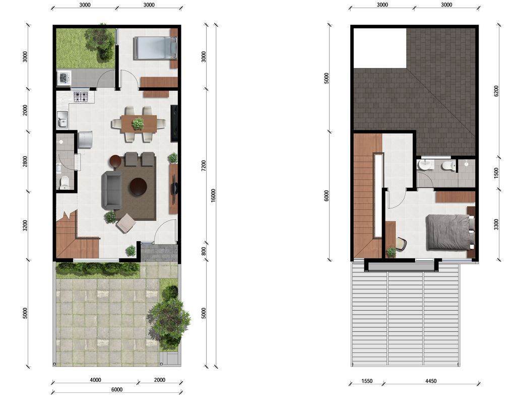 foto denah rumah tipe Hereford A perumahan ROYAL RESIDENCE