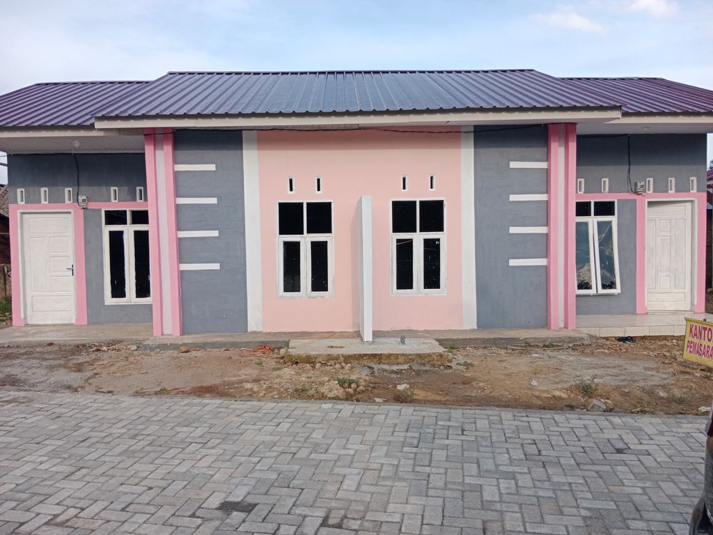 foto tampak rumah tipe 36 perumahan GOHOR RESIDENCE