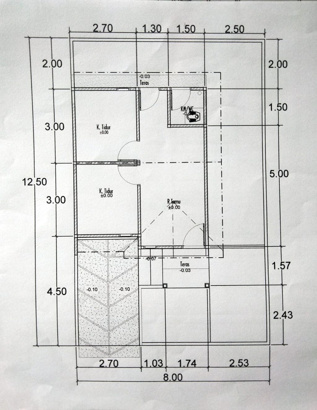 foto denah rumah tipe 36 Subsidi perumahan BENUA BENSOL